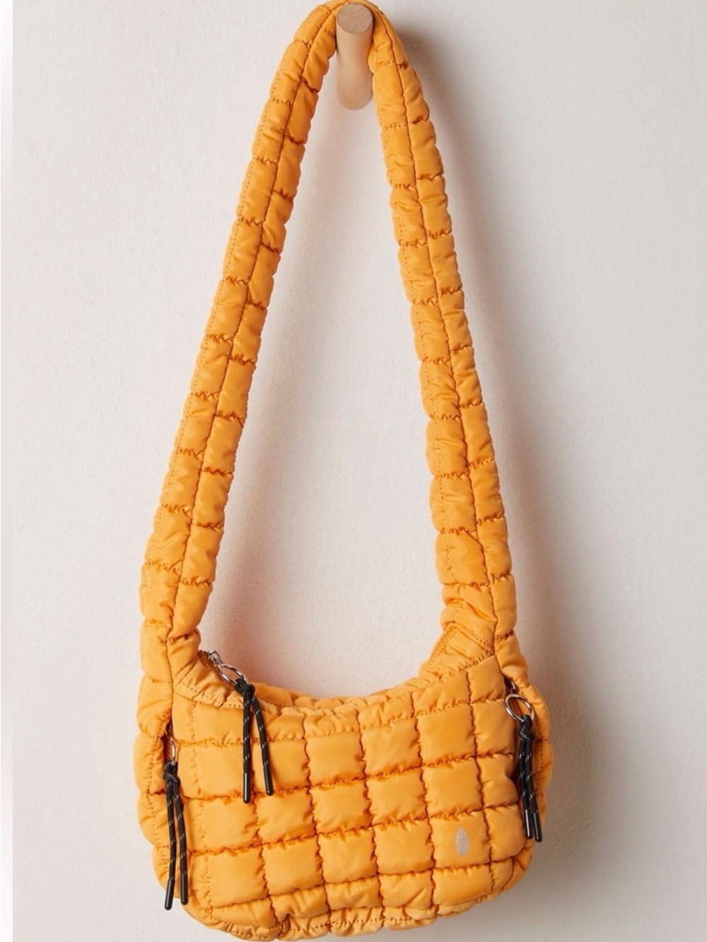 Free People Quilted Baby Carryall Sling Bag - light orange
